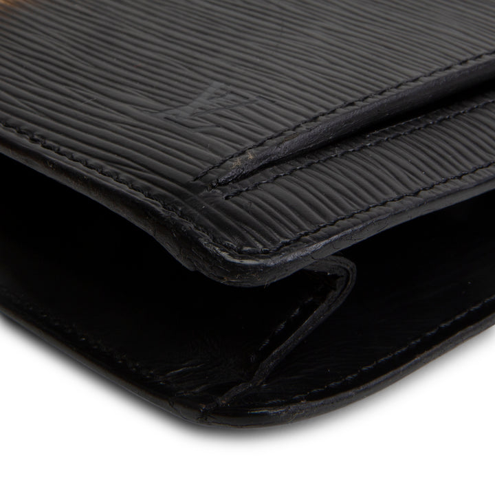 LOUIS VUITTON Vintage Serie Dragonne Epi Clutch - Black