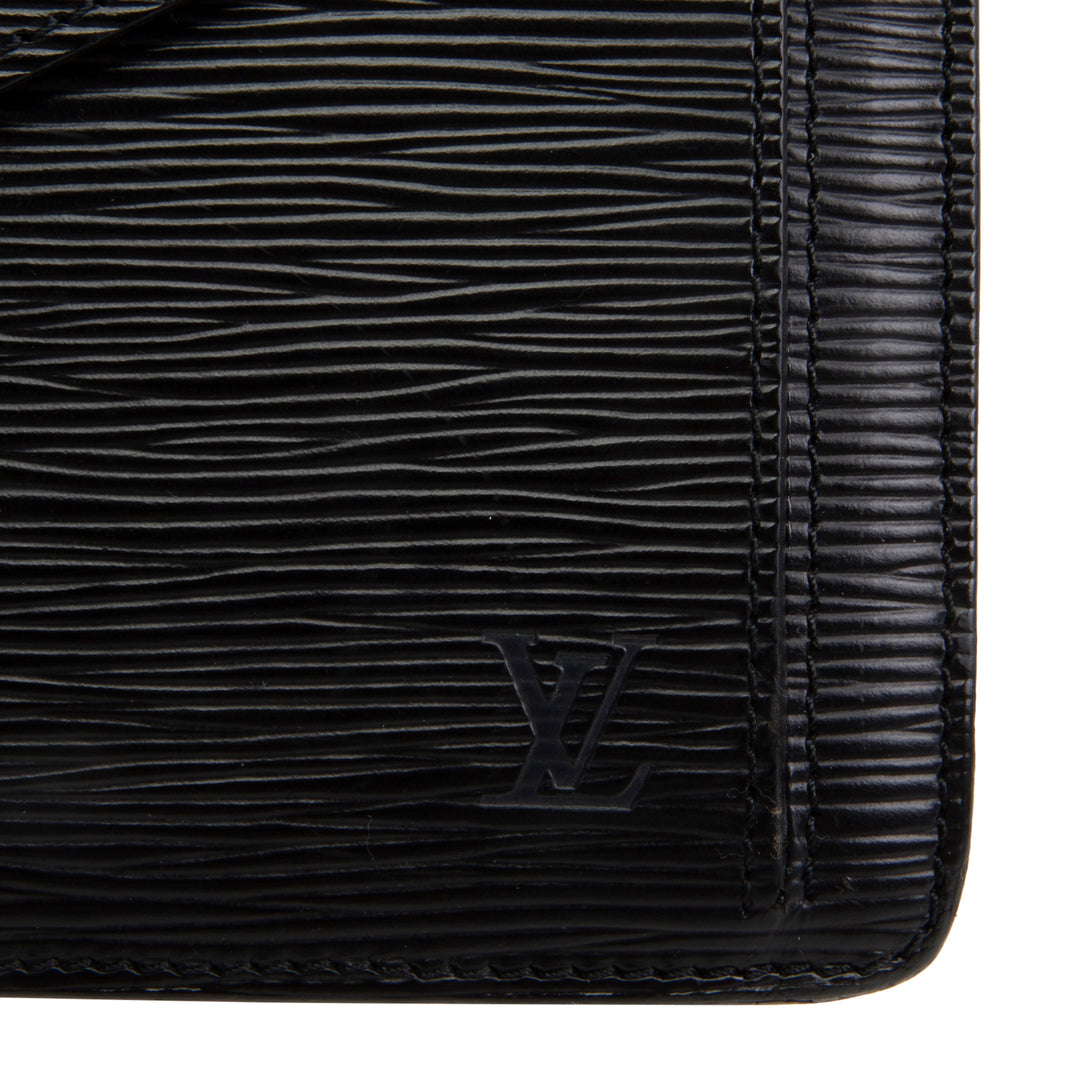 LOUIS VUITTON Vintage Serie Dragonne Epi Clutch - Black