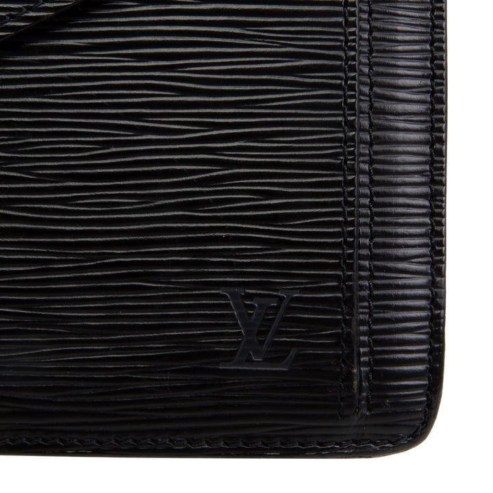 LOUIS VUITTON Vintage Serie Dragonne Epi Clutch - Black