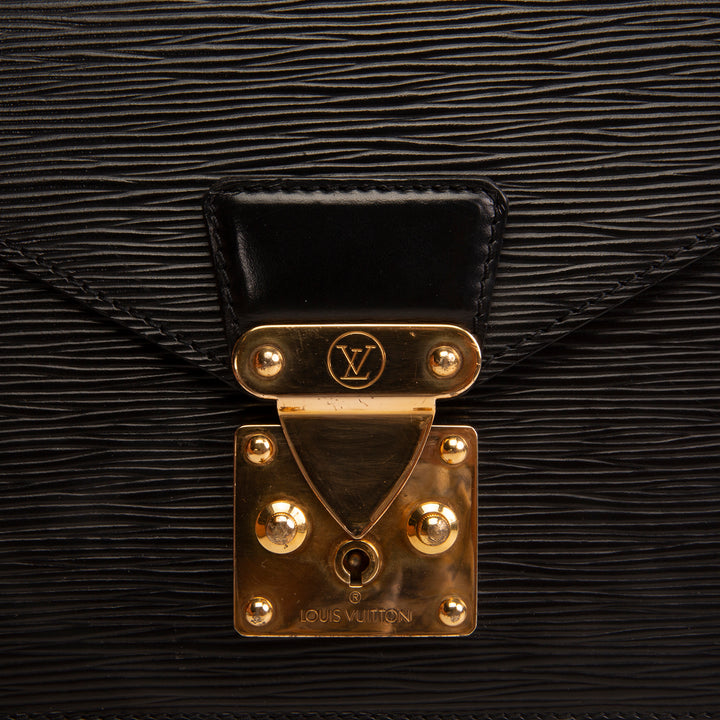 LOUIS VUITTON Vintage Serie Dragonne Epi Clutch - Black