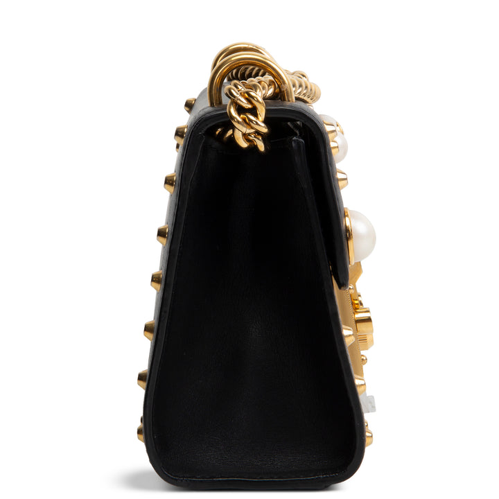 GUCCI Studded Small Padlock Shoulder Bag