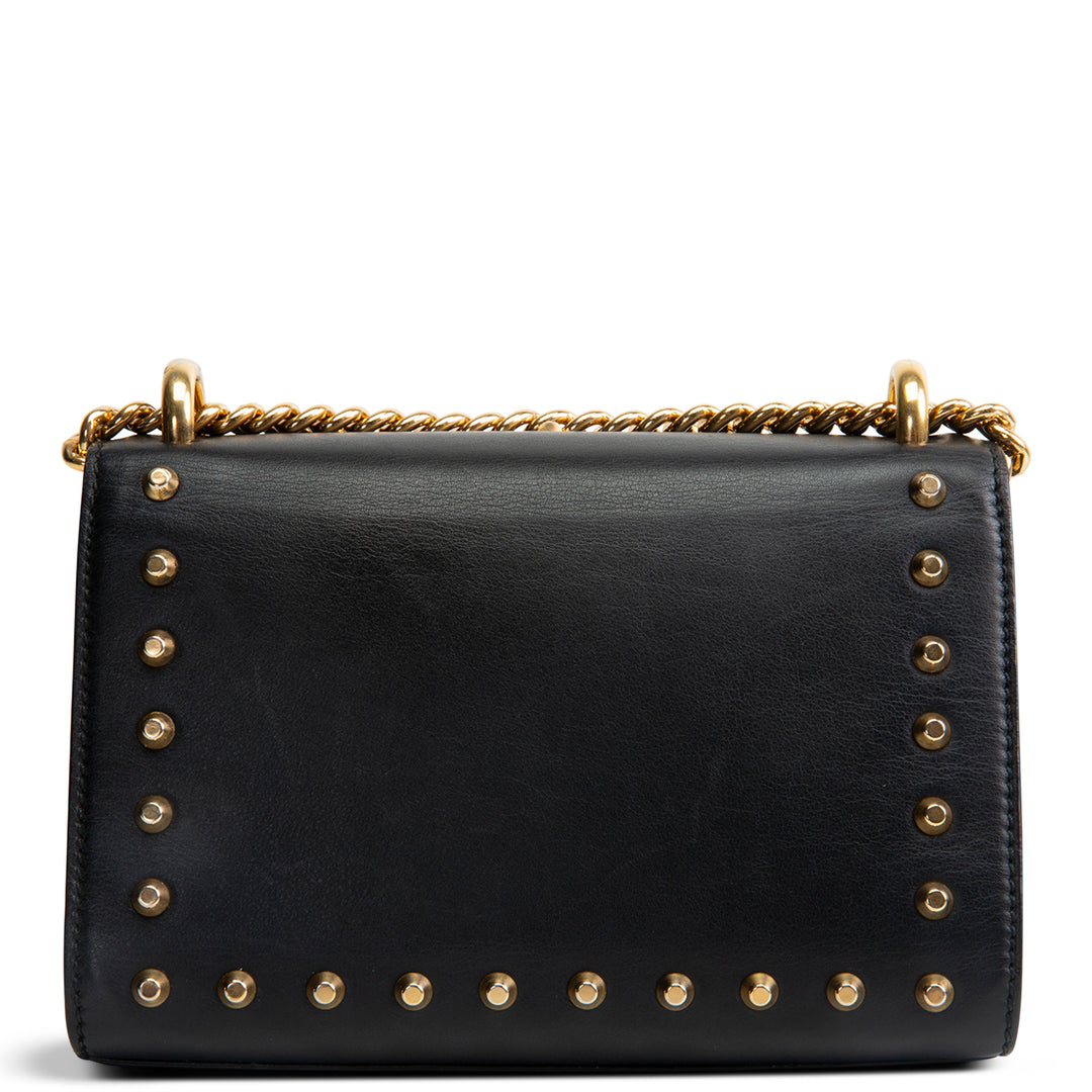 GUCCI Studded Small Padlock Shoulder Bag