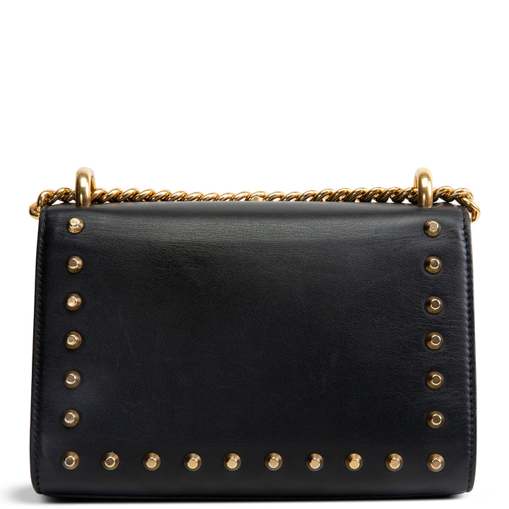 GUCCI Studded Small Padlock Shoulder Bag