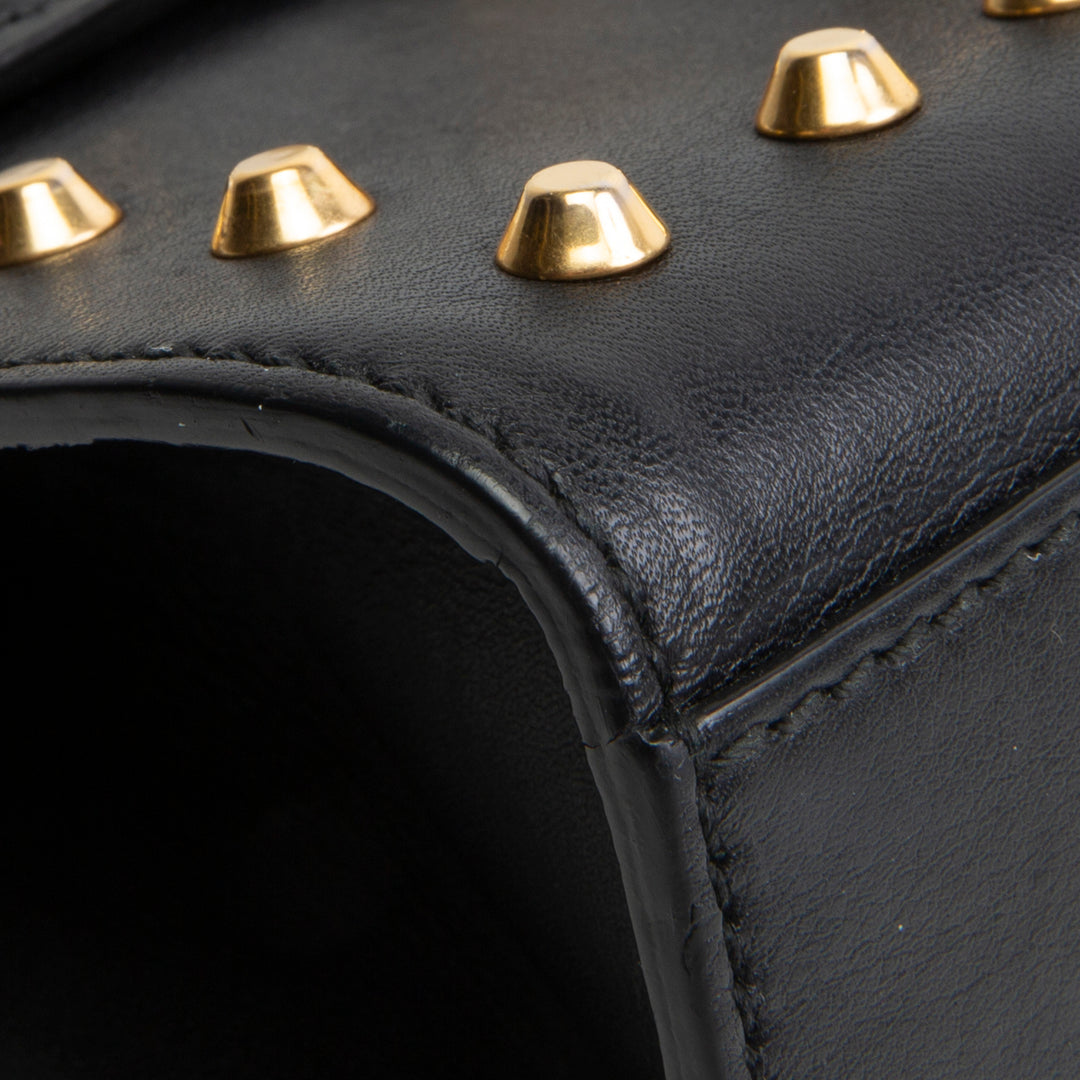 GUCCI Studded Small Padlock Shoulder Bag
