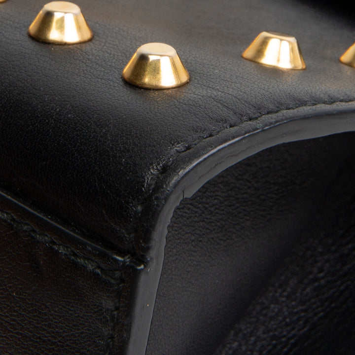 GUCCI Studded Small Padlock Shoulder Bag