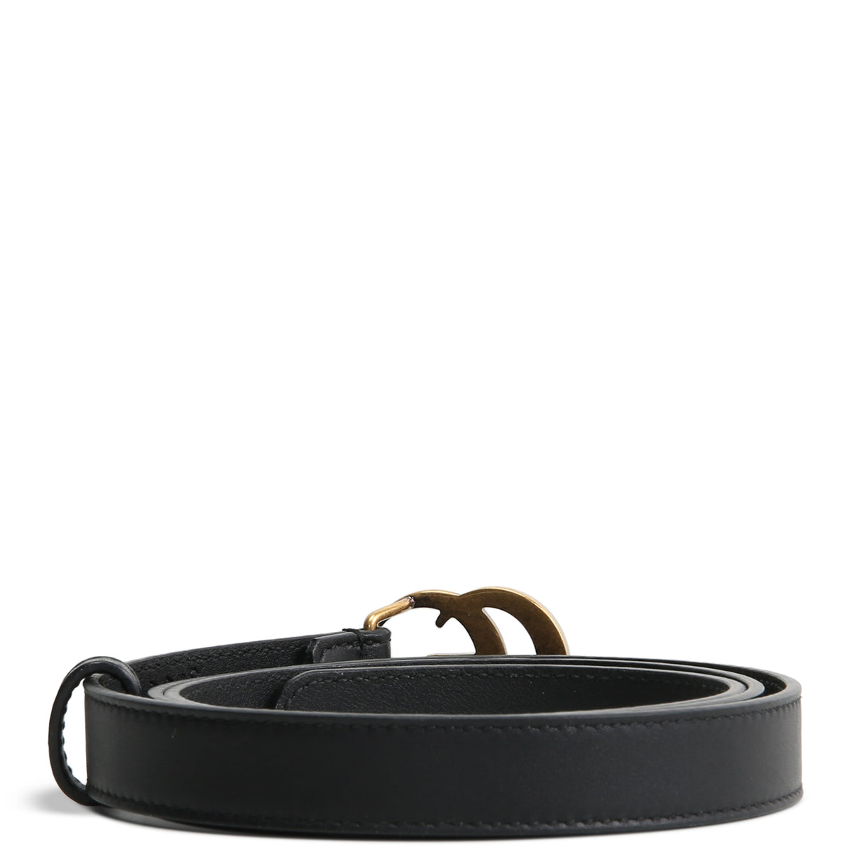 GUCCI GG Marmont Thin Belt - Black