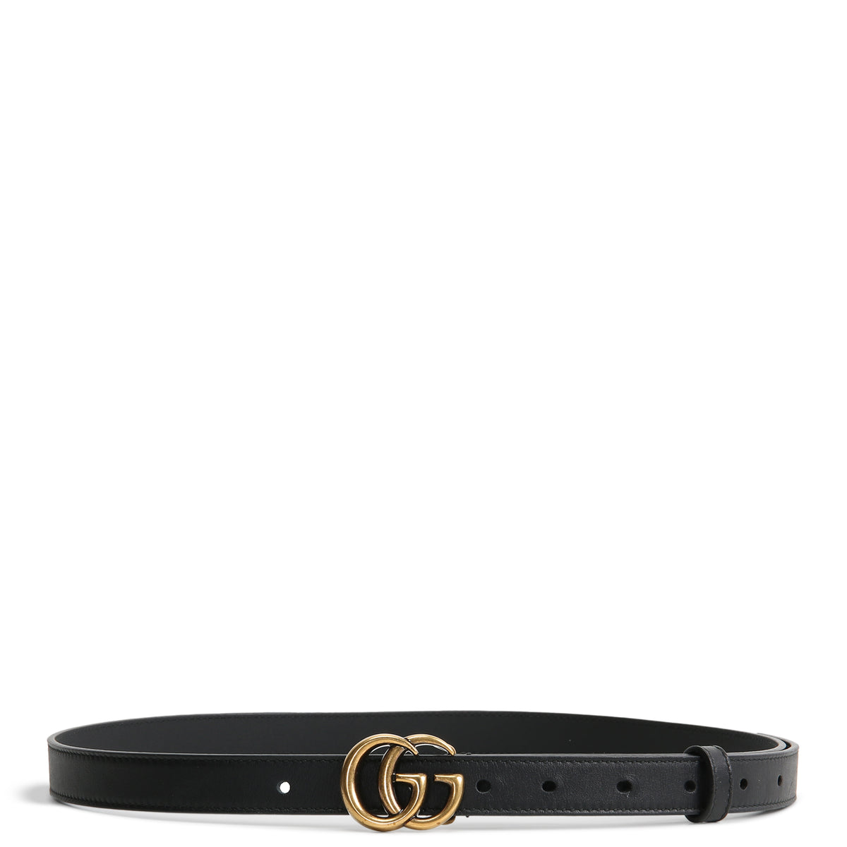 GUCCI GG Marmont Thin Belt - Black