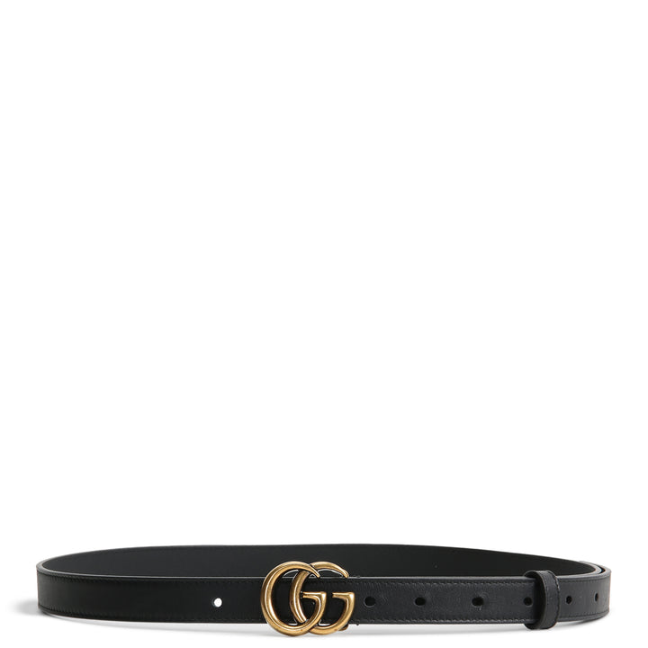 GUCCI GG Marmont Thin Belt - Black