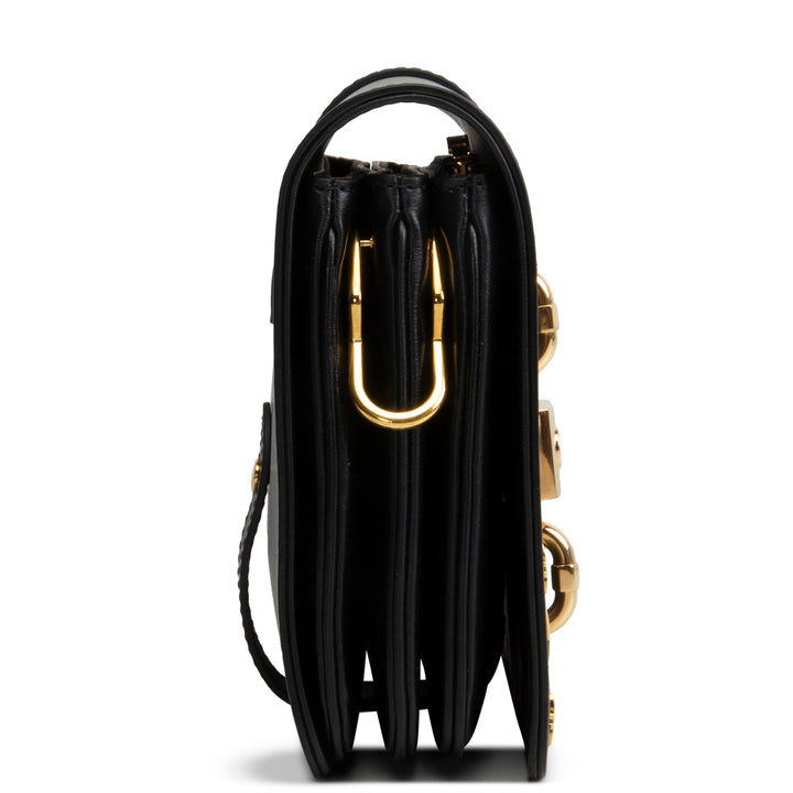 LOUIS VUITTON Calfskin Monogram Metal Rendez-Vous Shoulder Bag - Black