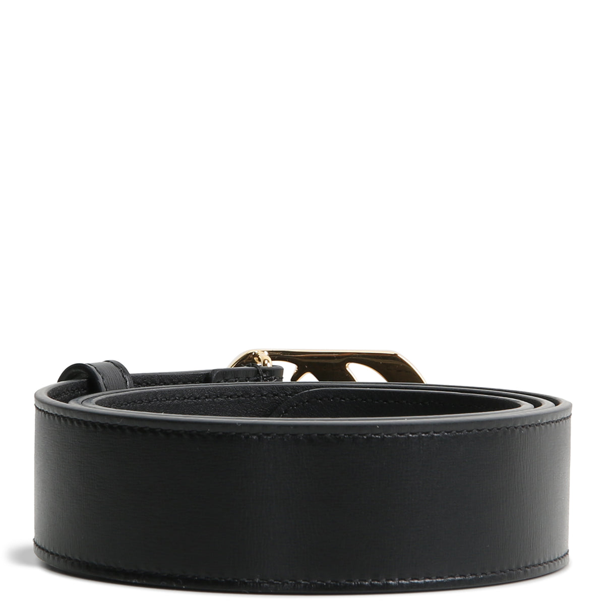 GUCCI Leather Cut GG Marmont Belt - Black