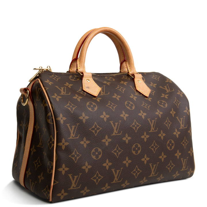 LOUIS VUITTON Monogram Speedy Bandouliere 30