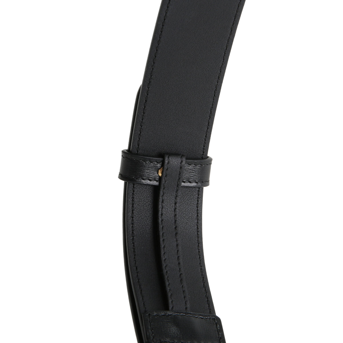 GUCCI Leather Cut GG Marmont Belt - Black