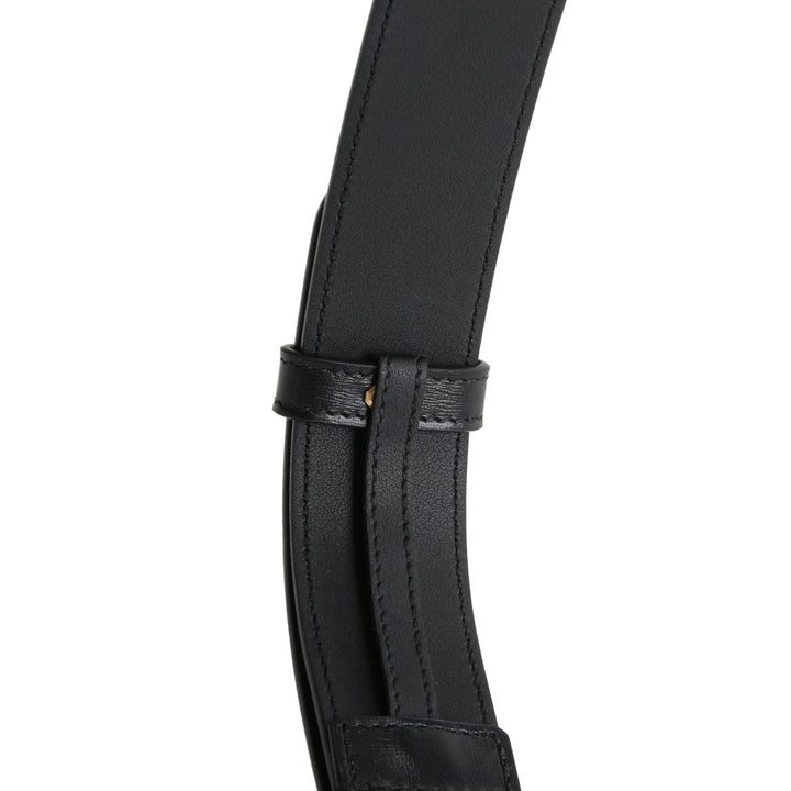 GUCCI Leather Cut GG Marmont Belt - Black