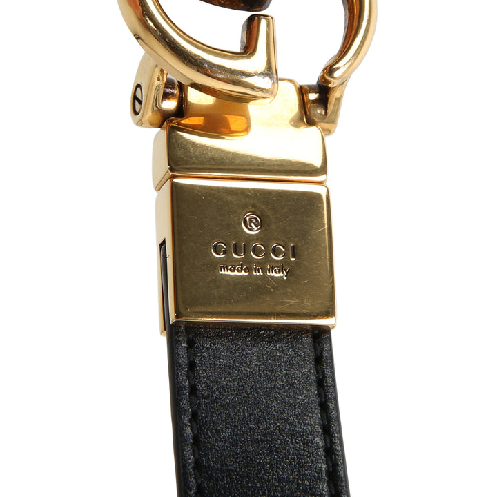 GUCCI GG Marmont Reversible 20mm Belt - Black/White
