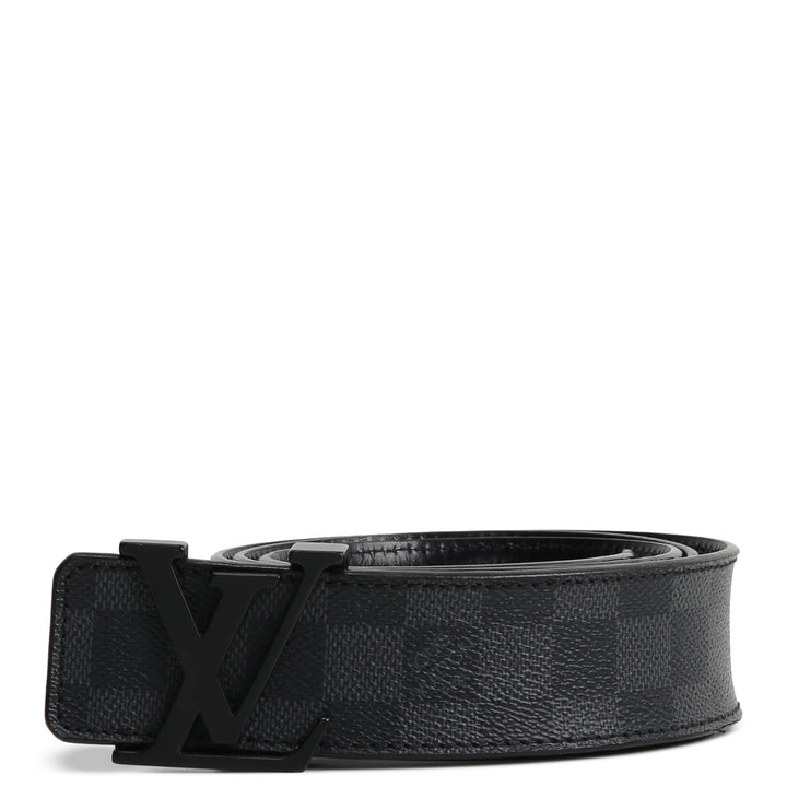 LOUIS VUITTON Damier Graphite Initales Belt