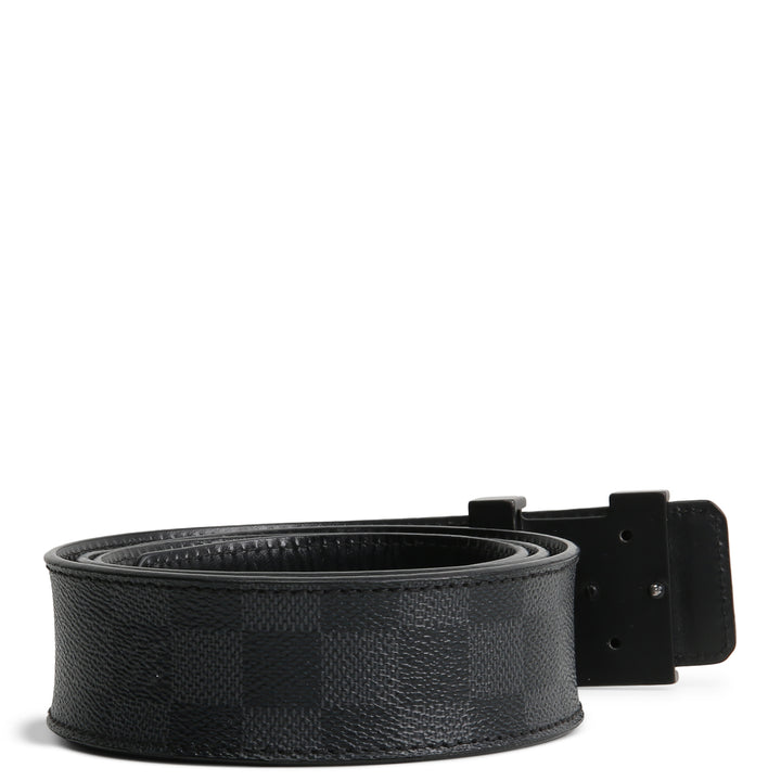 LOUIS VUITTON Damier Graphite Initales Belt