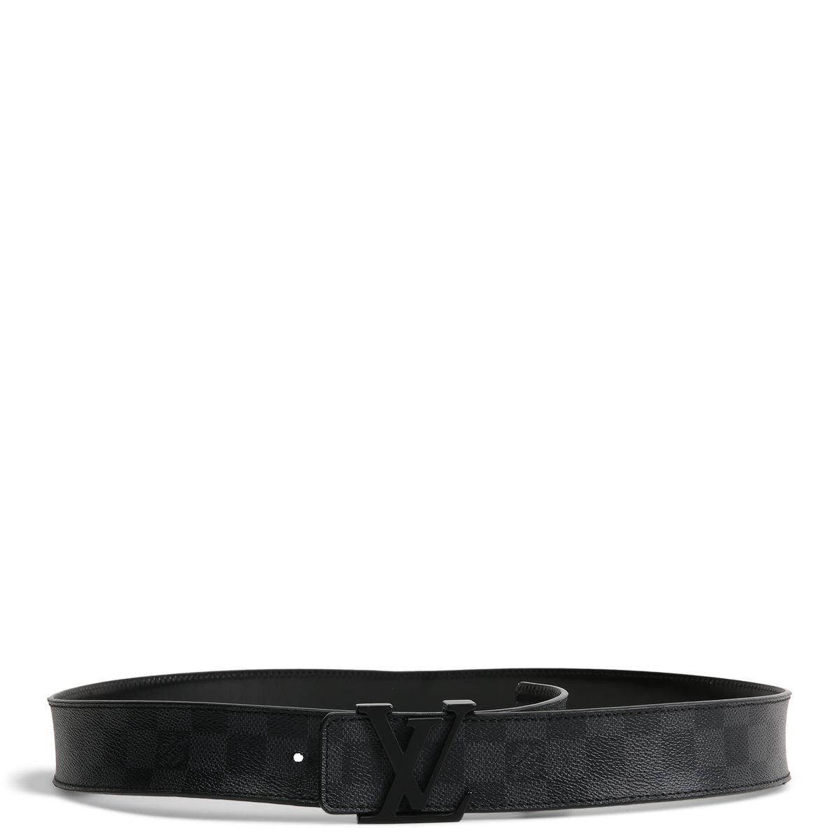LOUIS VUITTON Damier Graphite Initales Belt