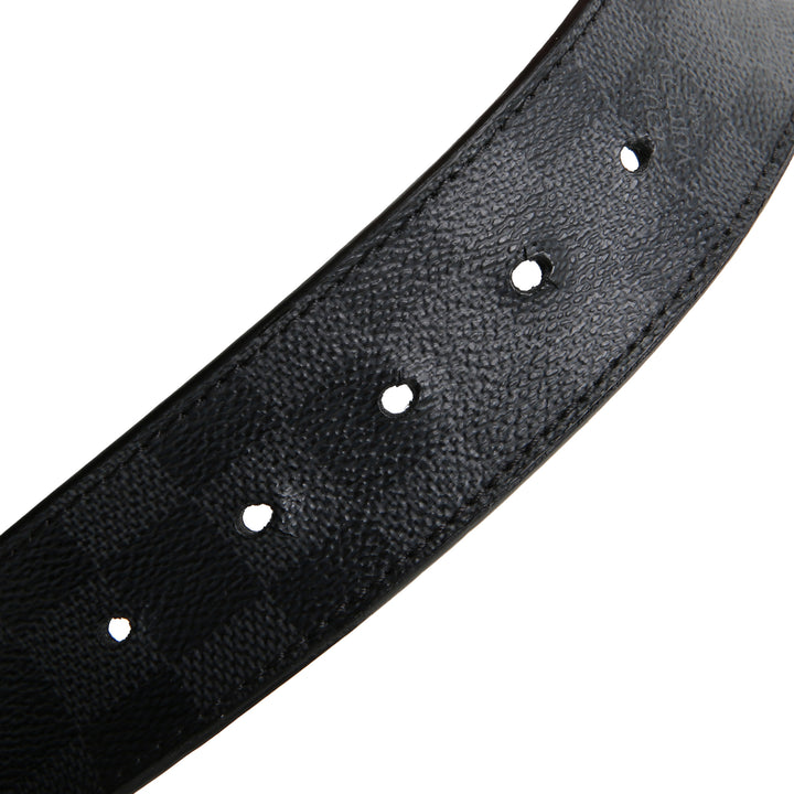 LOUIS VUITTON Damier Graphite Initales Belt
