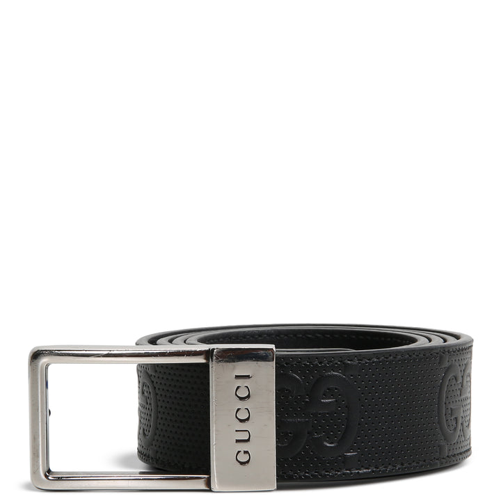 GUCCI GG Tennis Embossed Double G Belt