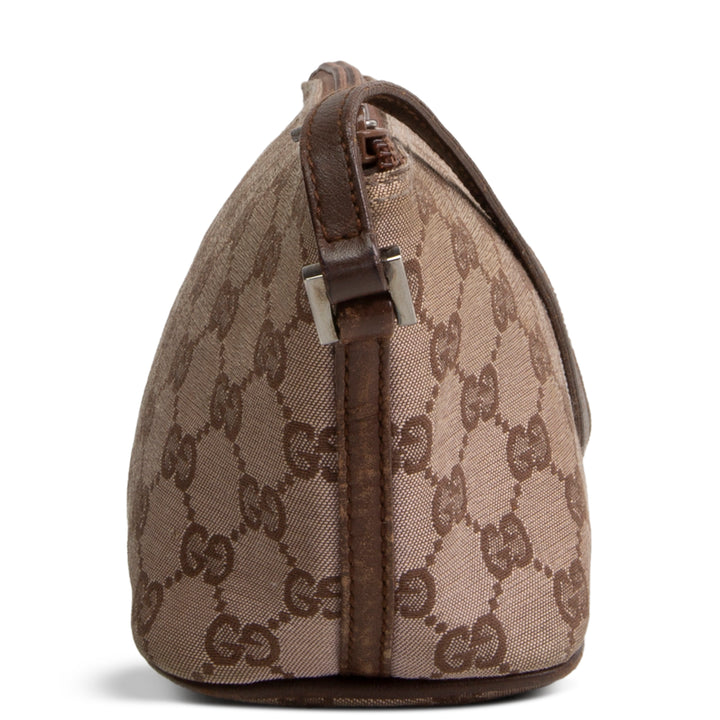 GUCCI Boat Pochette GG Canvas - Brown OUTLET FINAL SALE