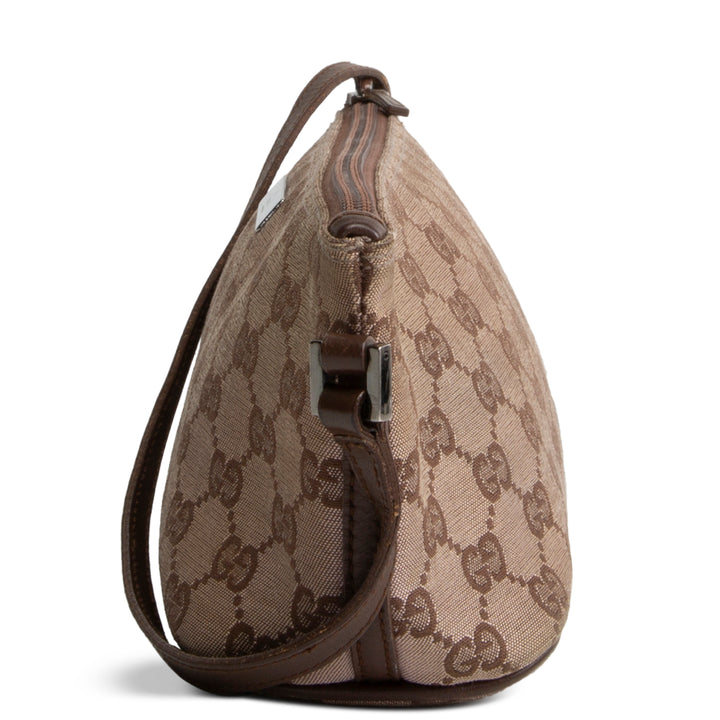 GUCCI Boat Pochette GG Canvas - Brown OUTLET FINAL SALE