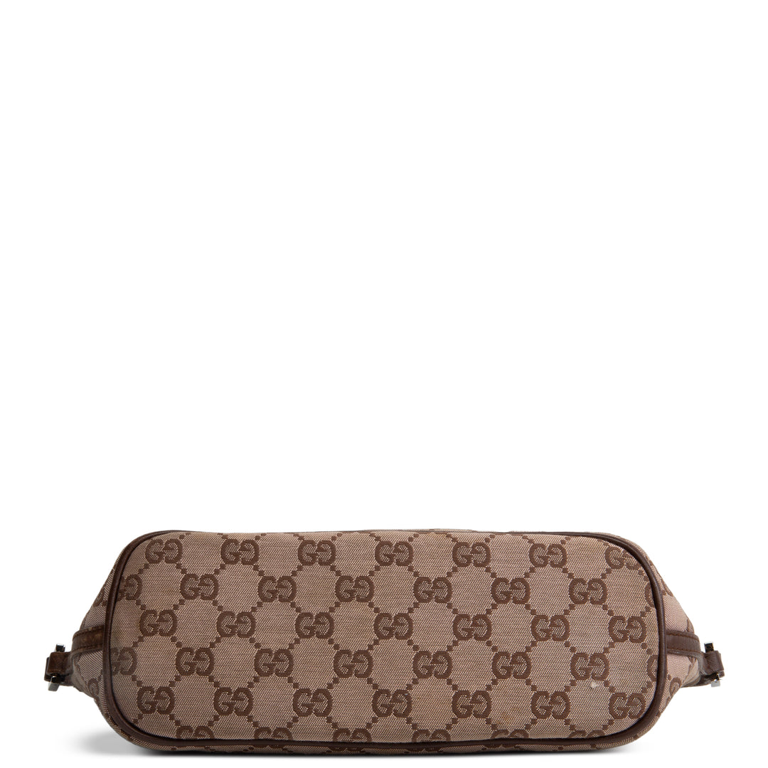 GUCCI Boat Pochette GG Canvas - Brown OUTLET FINAL SALE