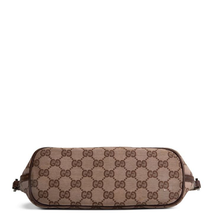 GUCCI Boat Pochette GG Canvas - Brown OUTLET FINAL SALE