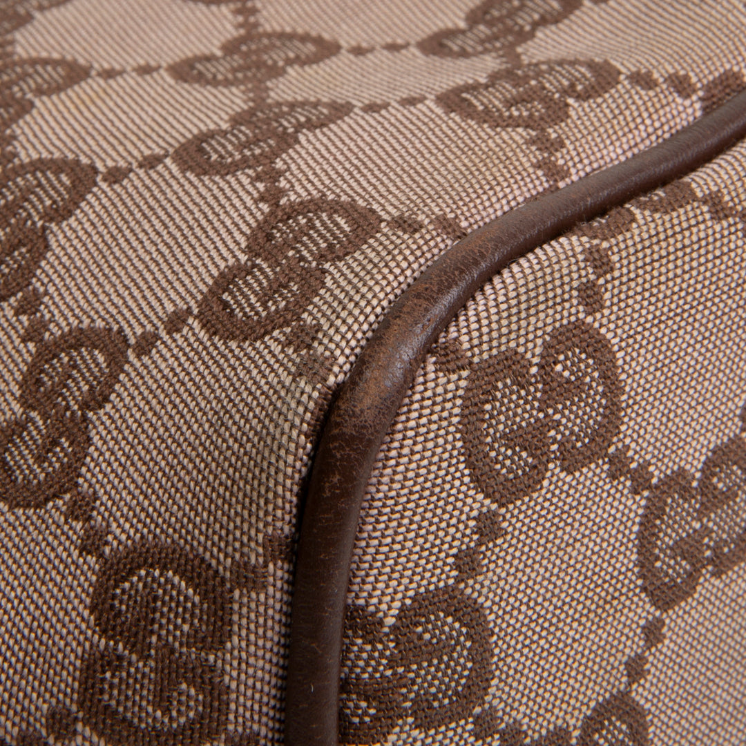 GUCCI Boat Pochette GG Canvas - Brown OUTLET FINAL SALE