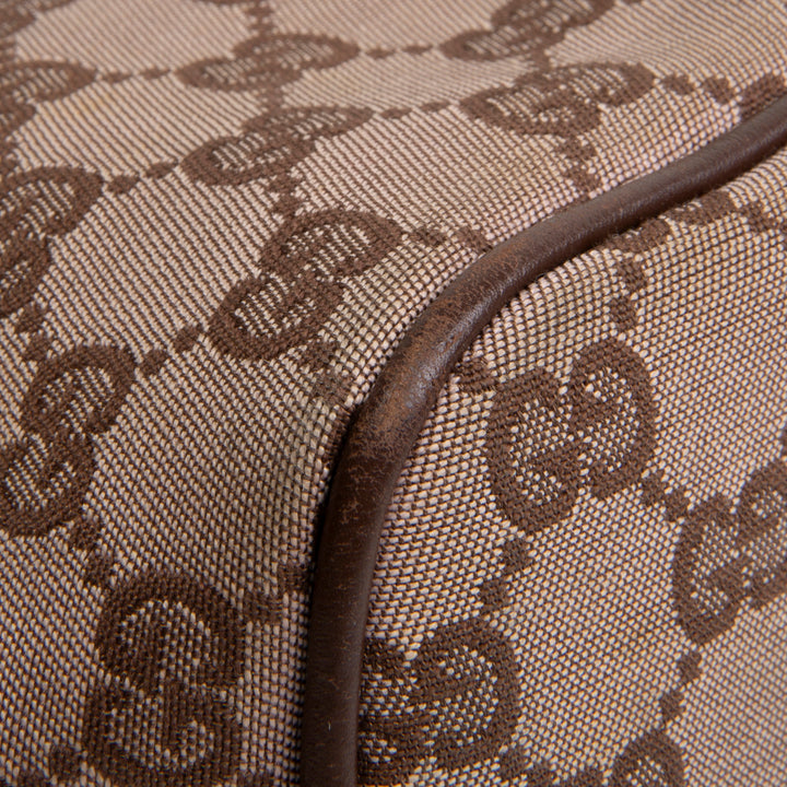 GUCCI Boat Pochette GG Canvas - Brown OUTLET FINAL SALE
