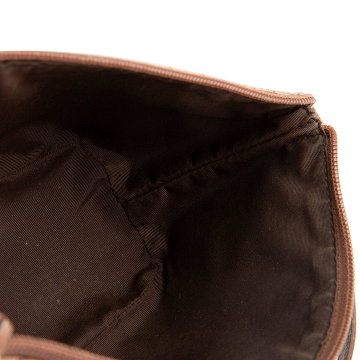 GUCCI Boat Pochette GG Canvas - Brown OUTLET FINAL SALE