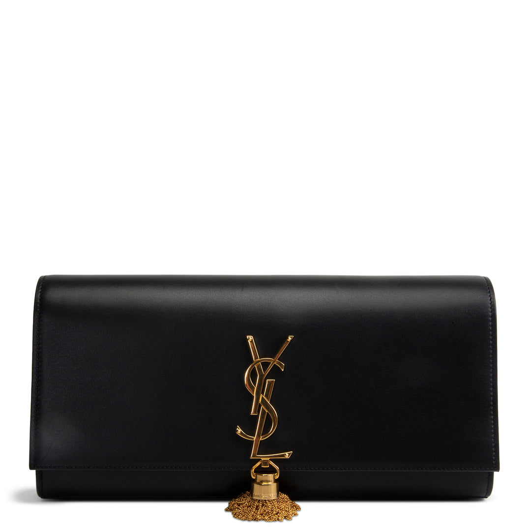SAINT LAURENT Kate Tassel Clutch - Black
