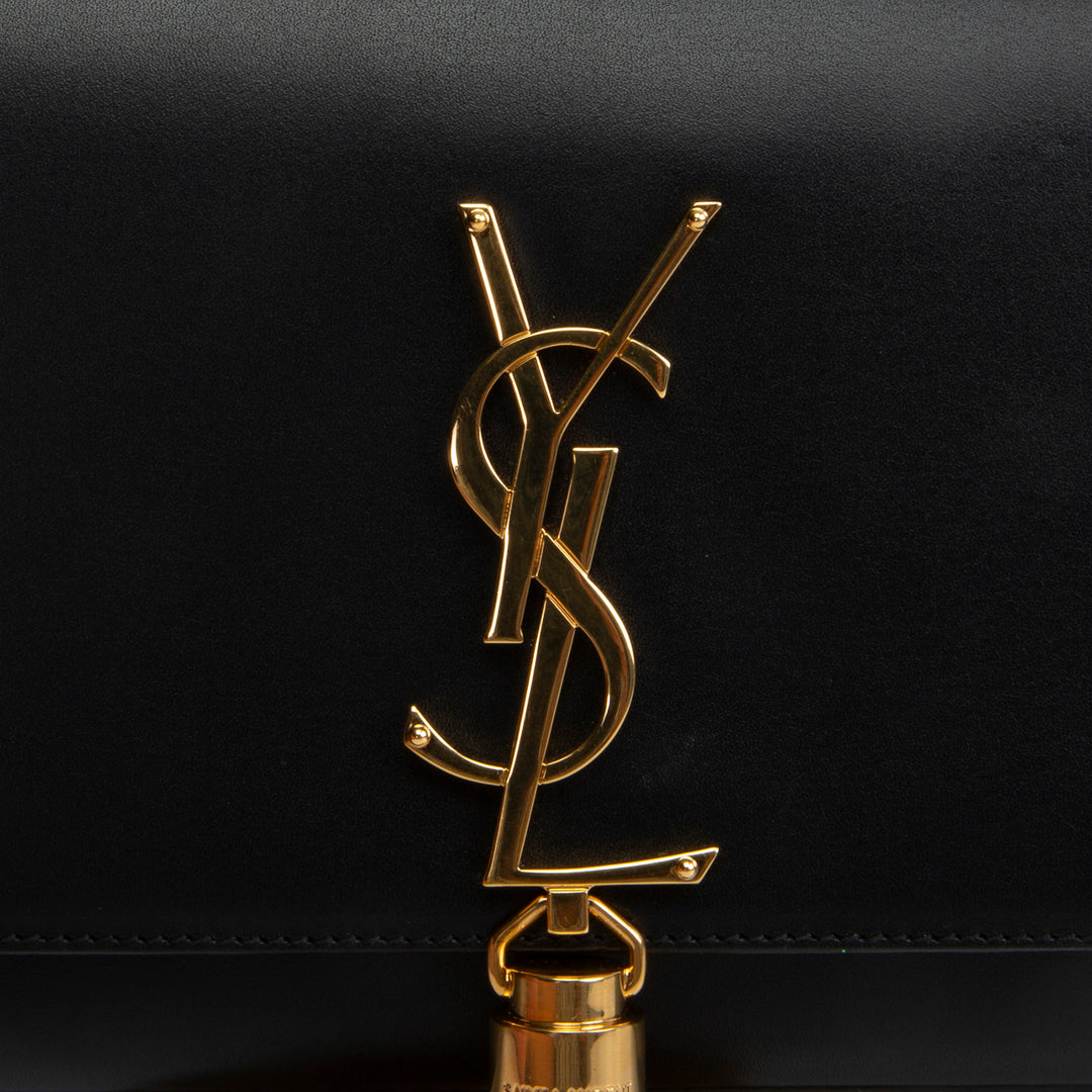 SAINT LAURENT Kate Tassel Clutch - Black