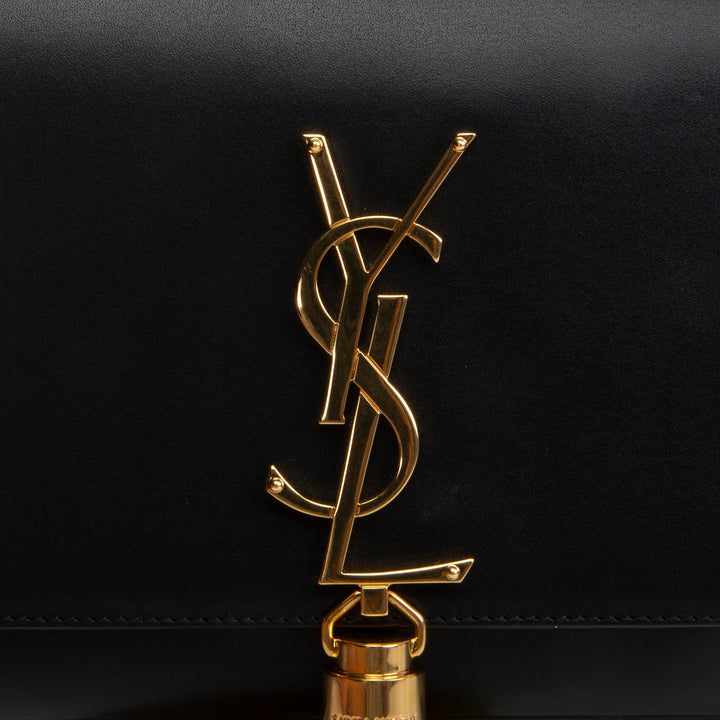 SAINT LAURENT Kate Tassel Clutch - Black