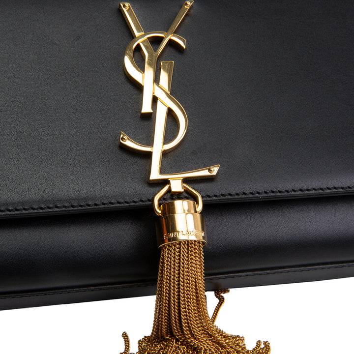 SAINT LAURENT Kate Tassel Clutch - Black