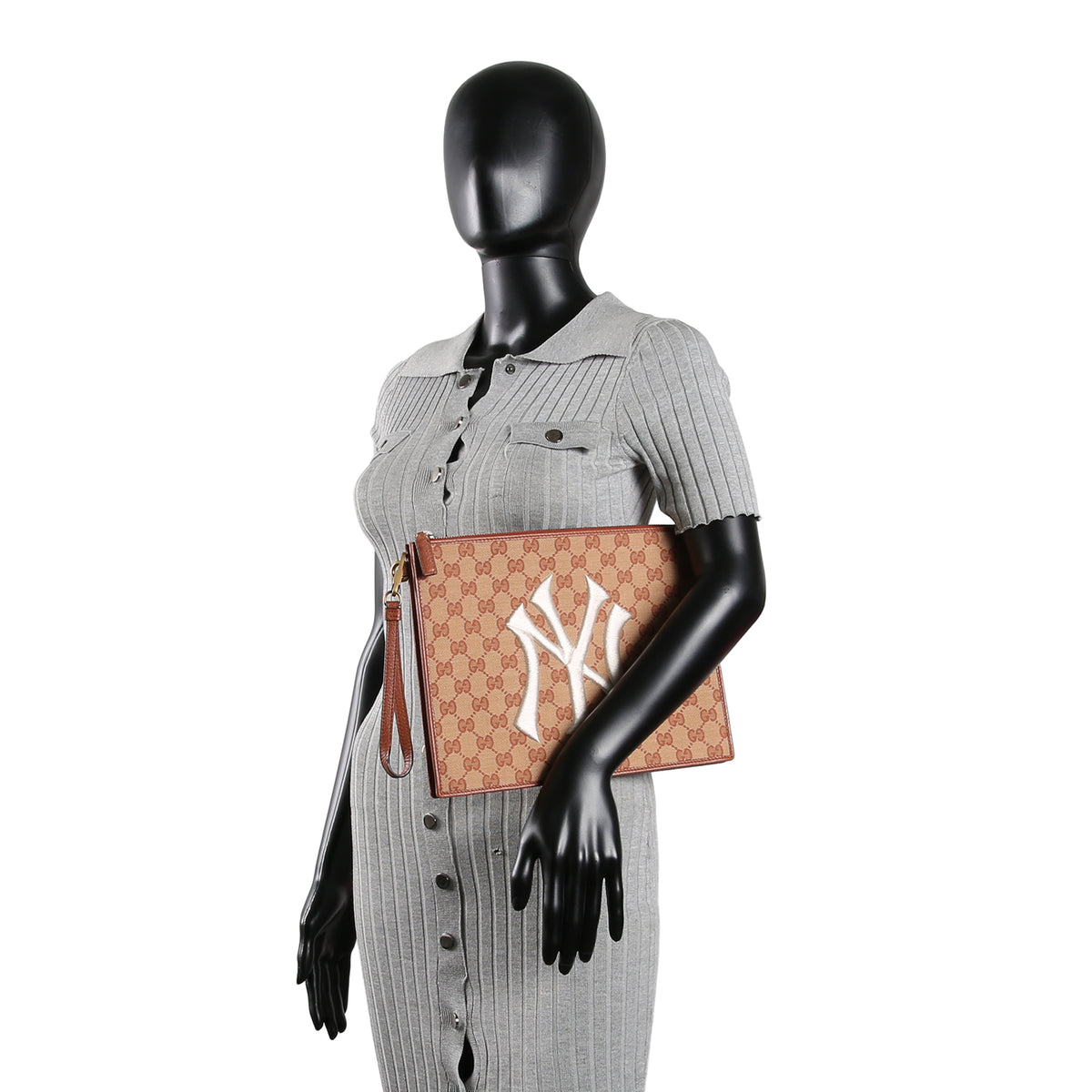 GUCCI x MLB GG Canvas Wristlet