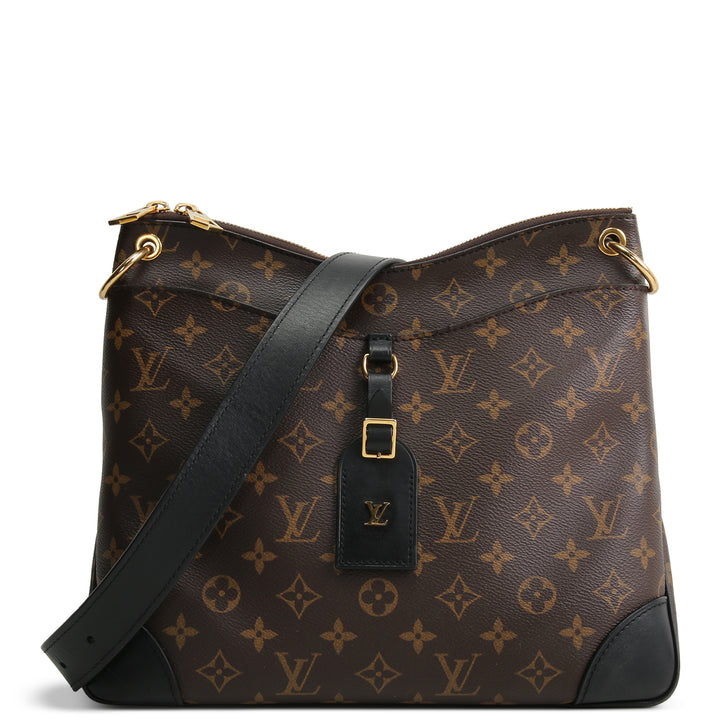 LOUIS VUITTON Monogram Macassar Odeon MM OUTLET FINAL SALE