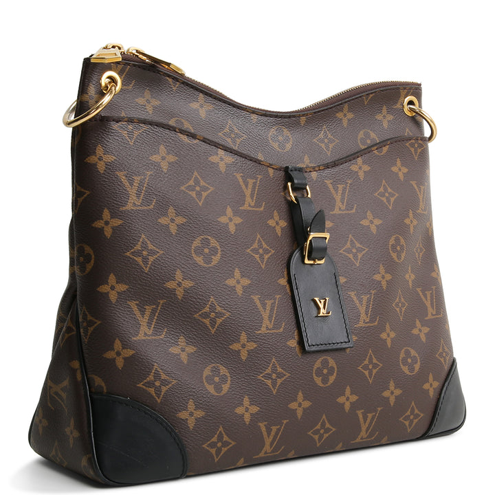 LOUIS VUITTON Monogram Macassar Odeon MM OUTLET FINAL SALE