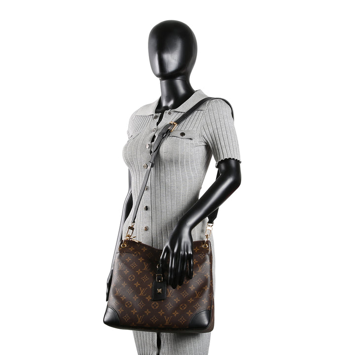 LOUIS VUITTON Monogram Macassar Odeon MM OUTLET FINAL SALE