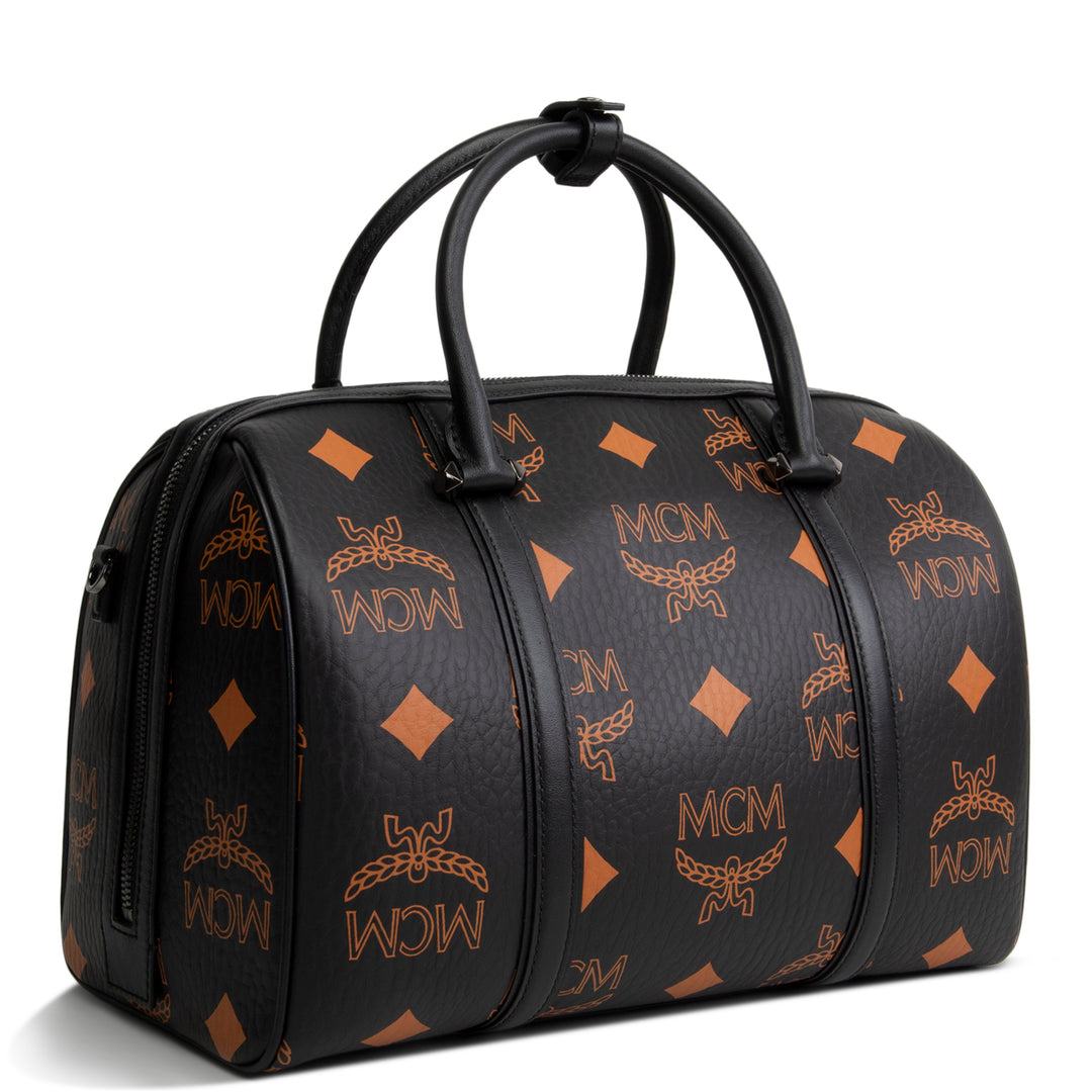 MCM Aren Boston Visetos Satchel - Medium