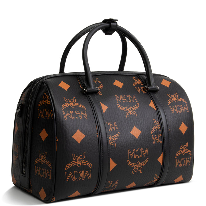 MCM Aren Boston Visetos Satchel - Medium