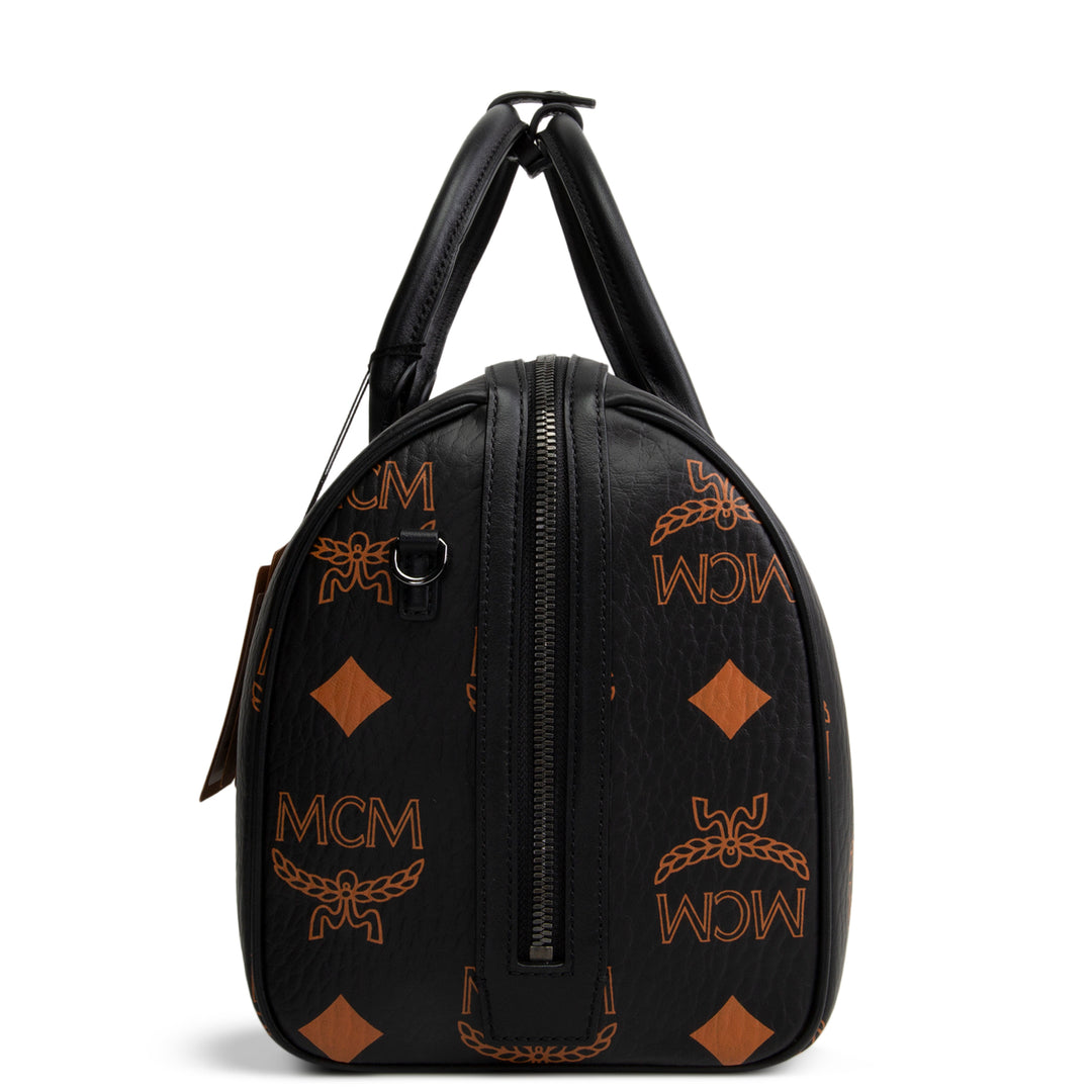 MCM Aren Boston Visetos Satchel - Medium