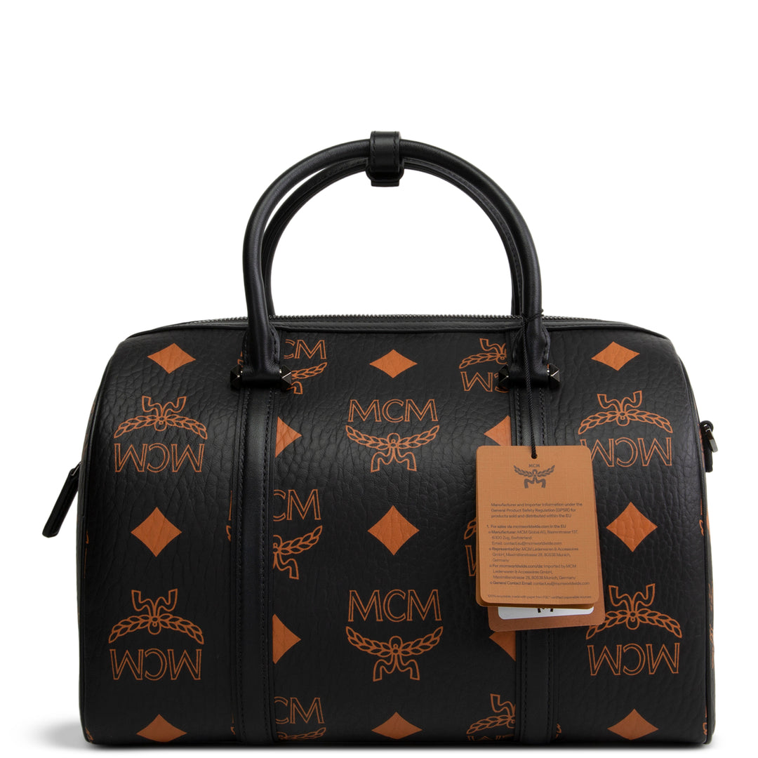 MCM Aren Boston Visetos Satchel - Medium