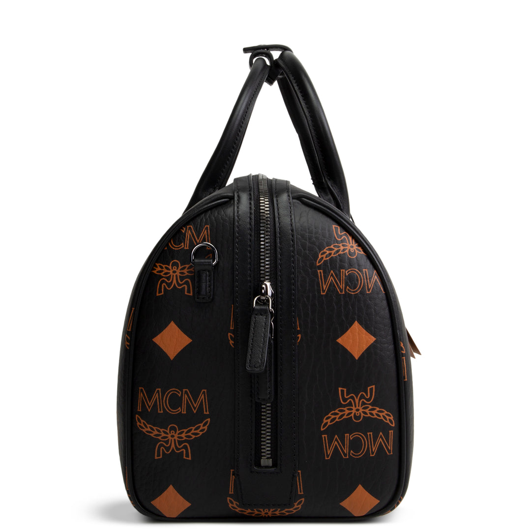 MCM Aren Boston Visetos Satchel - Medium