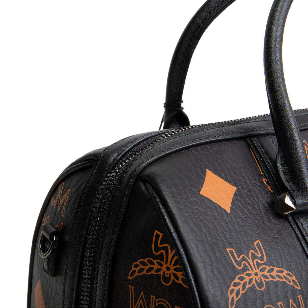 MCM Aren Boston Visetos Satchel - Medium