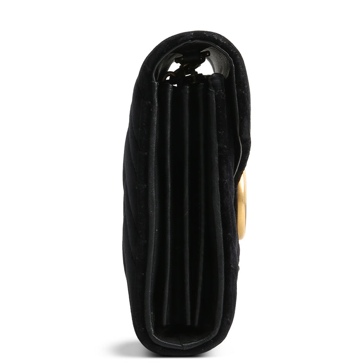 GUCCI Velvet Marmont Wallet on Chain - Black