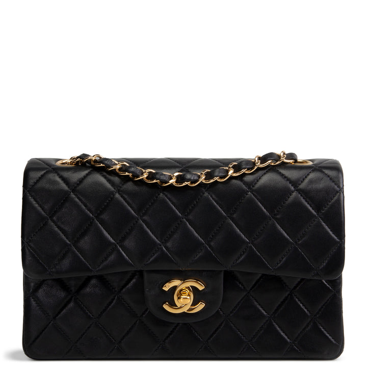 CHANEL Vintage Lambskin Classic Double Flap - Black OUTLET FINAL SALE