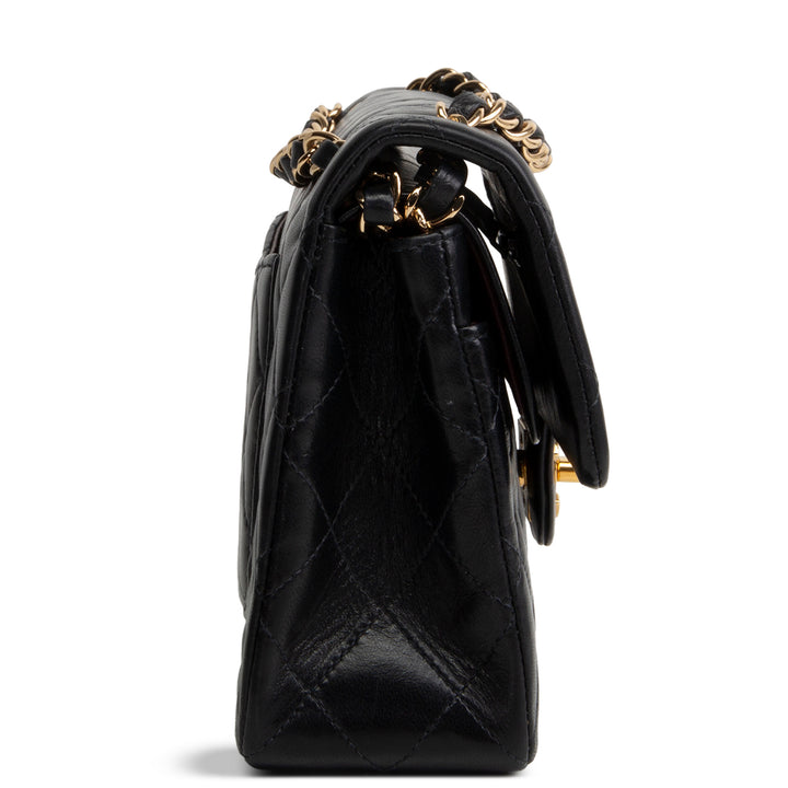 CHANEL Vintage Lambskin Classic Double Flap - Black OUTLET FINAL SALE