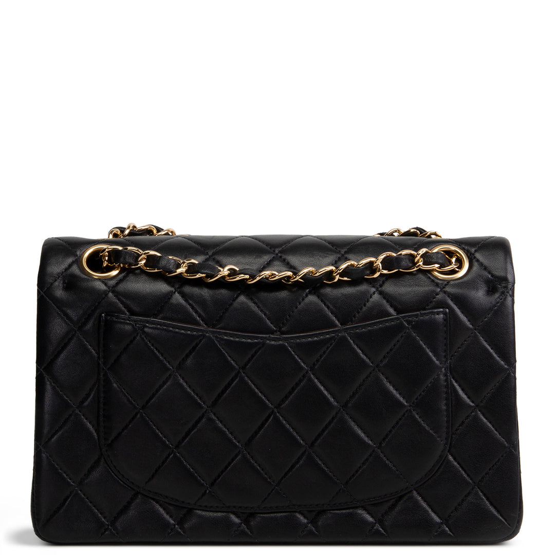 CHANEL Vintage Lambskin Classic Double Flap - Black OUTLET FINAL SALE