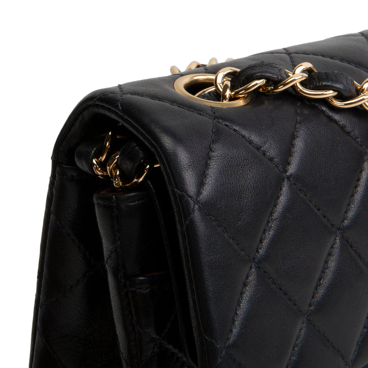 CHANEL Vintage Lambskin Classic Double Flap - Black OUTLET FINAL SALE