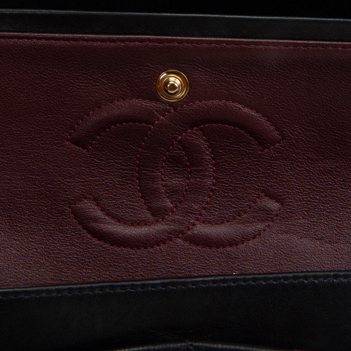 CHANEL Vintage Lambskin Classic Double Flap - Black OUTLET FINAL SALE